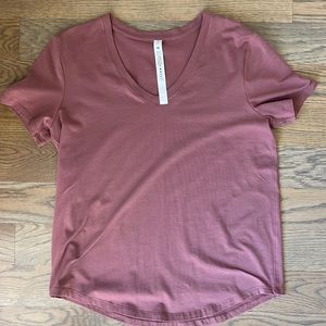 Like New Lululemon Love Tee V-Neck in Spiced Chai